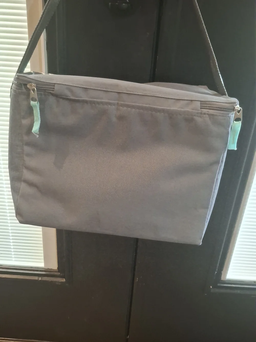 Cooler, QWave Cooler Bag with Aqua Accent - Portable Lunch Tote Or Beverage Cool